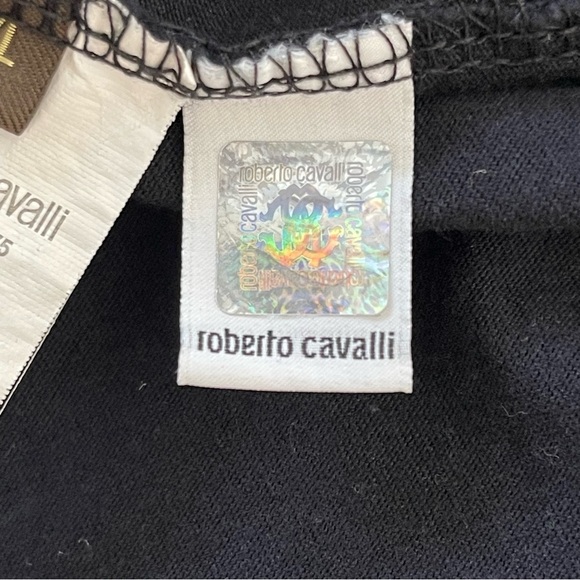 Roberto Cavalli T-shirt with Horse logo and print designer equestrian logo - Picture 4 of 11
